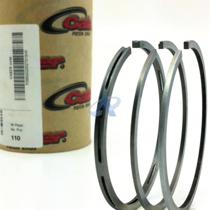 Jeu de Segments Piston pour Compresseurs d'air avec diamètre 52mm (2.047'') & 3mm Segment Racleur d’huile