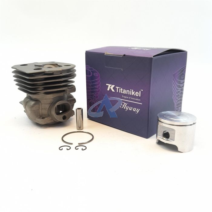 Cylindre avec Piston pour HUSQVARNA 350, 351, 353, 353 EPA (45mm) [#537253102] Titanikel