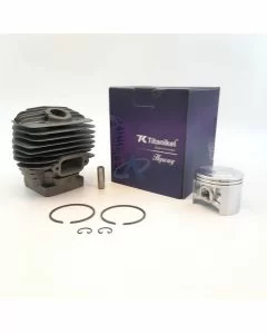 Cylindre avec Piston pour STIHL 066, MS650, MS660 Magnum (56mm) Gros Trou Titanikel